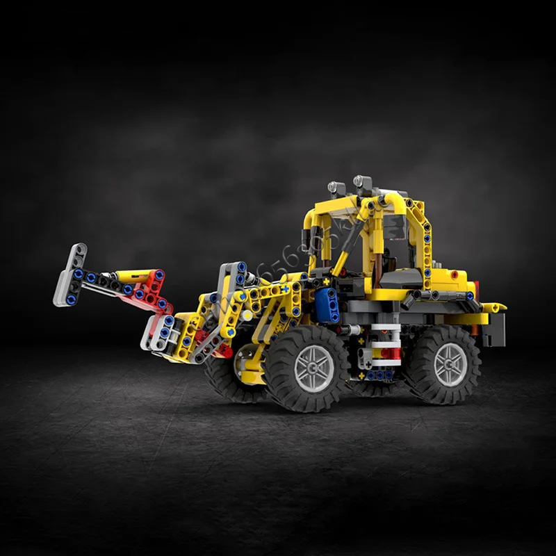 567 Parts Moc City Engineering Compact Wheel Loader Model Technology Building Blocks Creative Children's Educational Toys Gifts