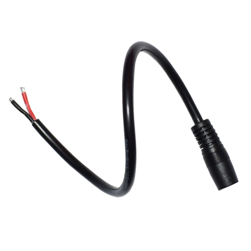 DC7909 Power Cable Female to Bare Wire Open End Adapter Cord 16AWG for Solar Panel Outdoor Power Supply 30cm Length