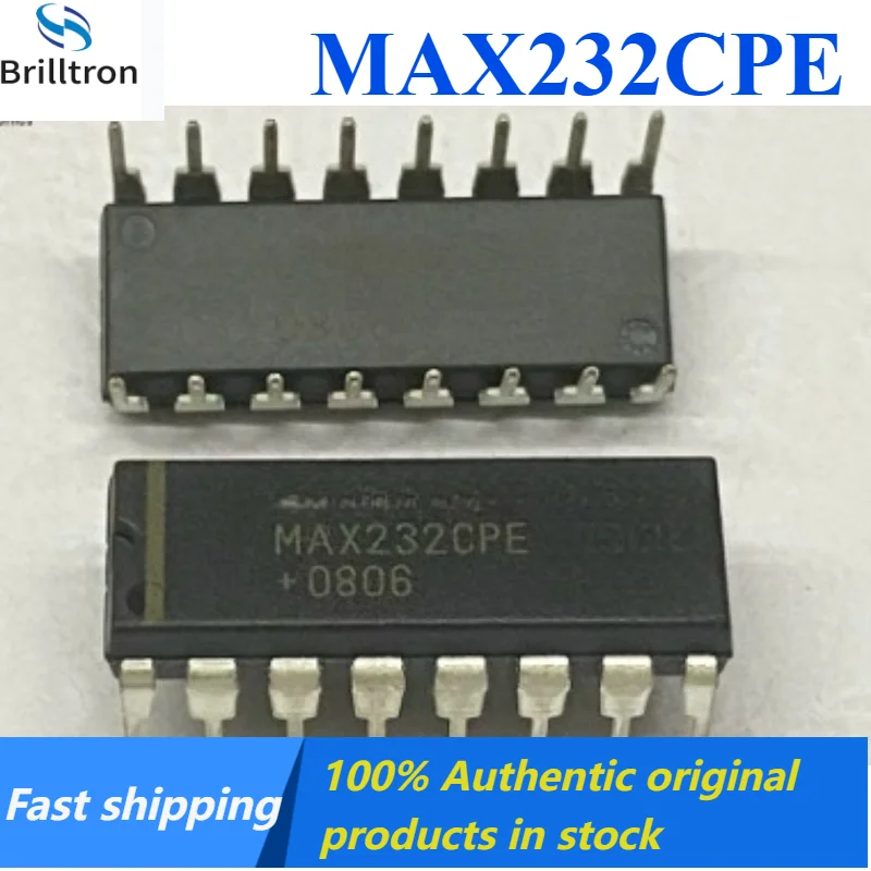 1-5PCS MAX232CPE MAX232 Serial Communication Converter Chip DIP-16 Brand New Original in Stock , Fast Shipping.