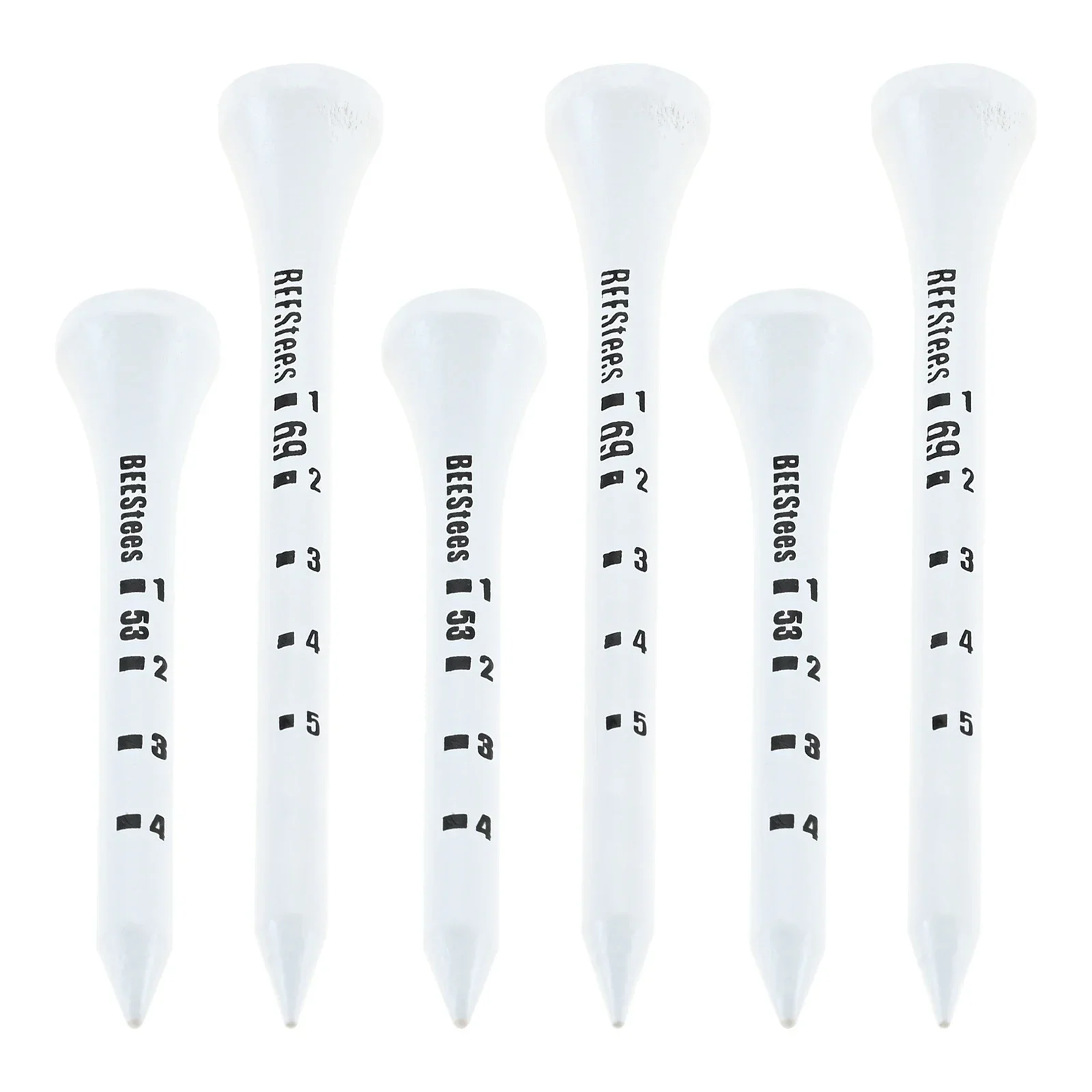 تي شيرتات جولف رقمية مخططة خشبية بيضاء ، أكسسوارات متينة مقاومة منخفضة ، نظام احترافي ، 50 * ، 53 * ، 69 *