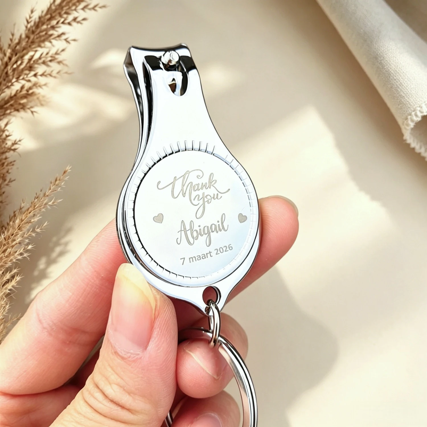 Personalized Beer Opener and Nail Clippers, Custom Gift, Wedding, Birthday, Baptism, First Communion, Anniversary, Celebration,