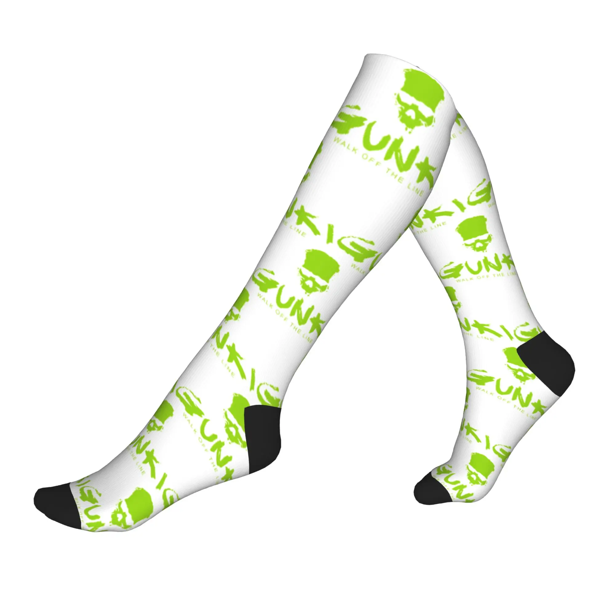 

Fashion Gunkis Logo Socks Women Men Warm 3D Printed Basketball Sports Sports Compression Socks