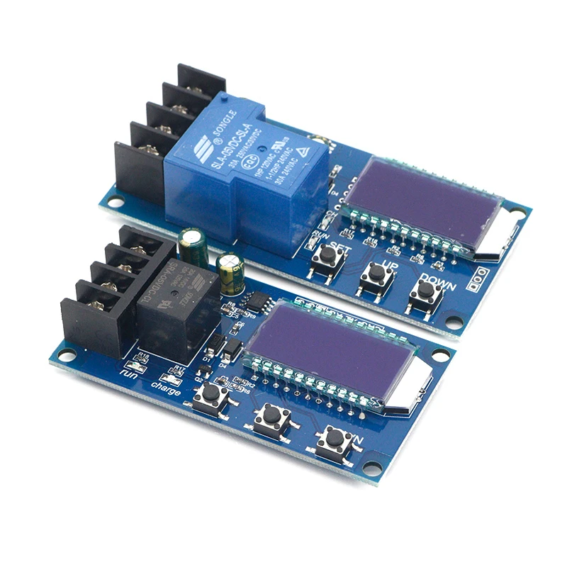 10A 30A 6-60V Lead-acid Solar Storage Battery Charger Control Module Digital Overcharge Protection Control Switch LED indicator