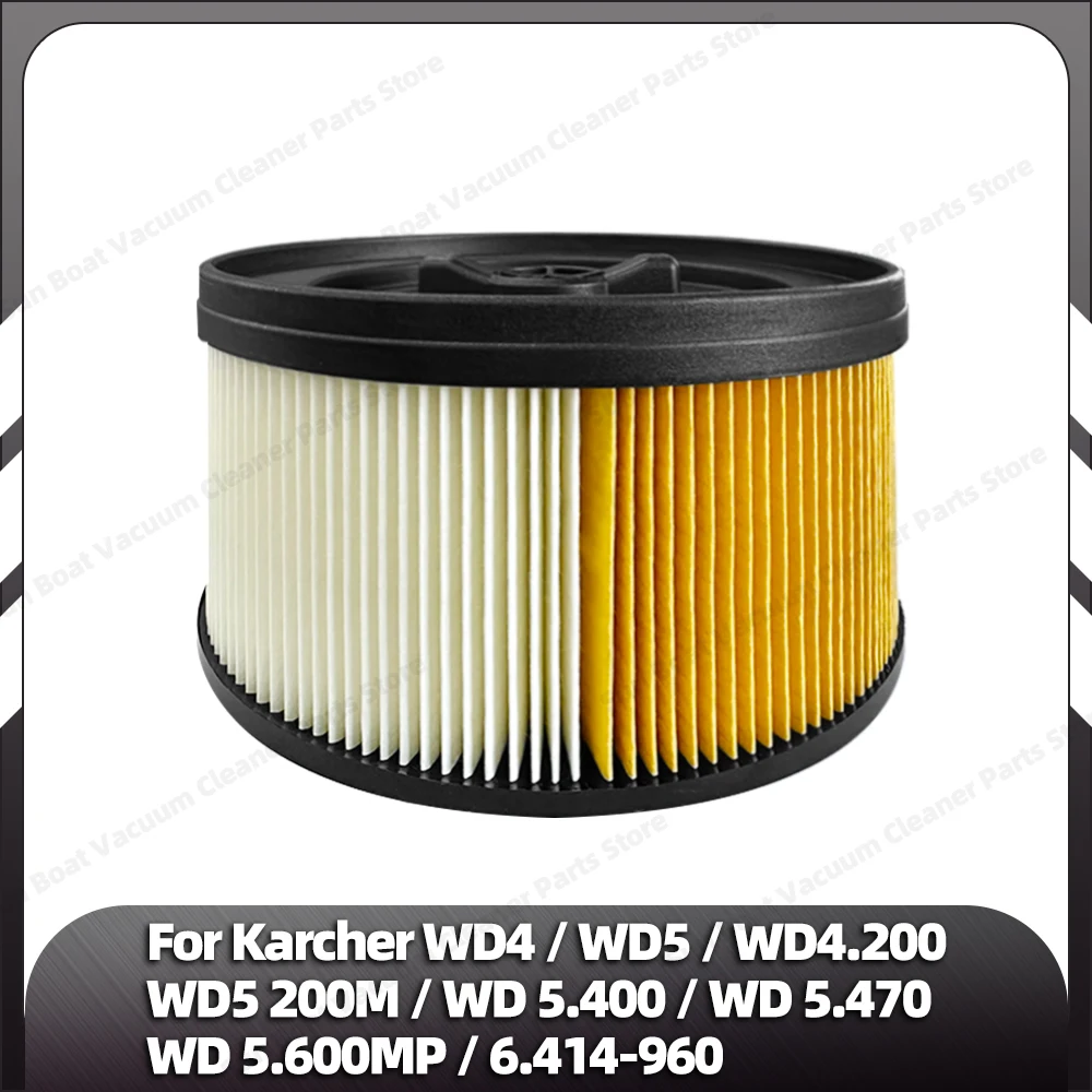 

Compatible for Karcher WD4 / WD5 / WD4.200 / WD5 200M / WD5.400 / WD 5.470 / WD 5.600MP / 6.414-960 Replacement Parts