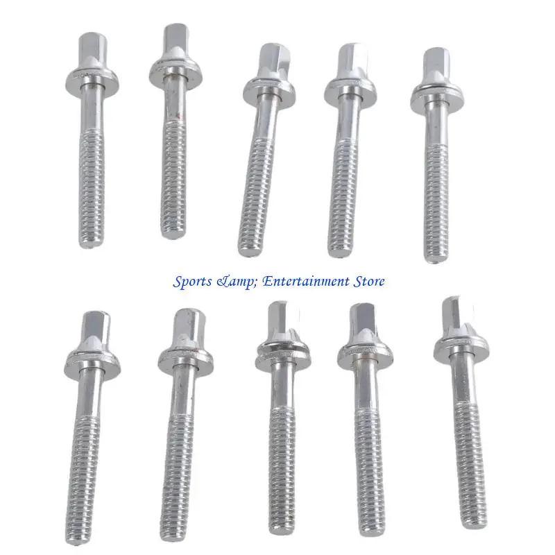 G7NF Set of 10 Metal Drum Screws Drum Hardware Component for Percussion Accessories