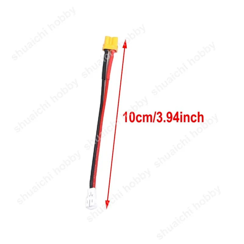 5PCS 10CM Length Battery Charging Cable PH2.0 to XT30 XT60 T Connector Adapter Wire 22 AWG Male Female Plug Cord RC Model Parts