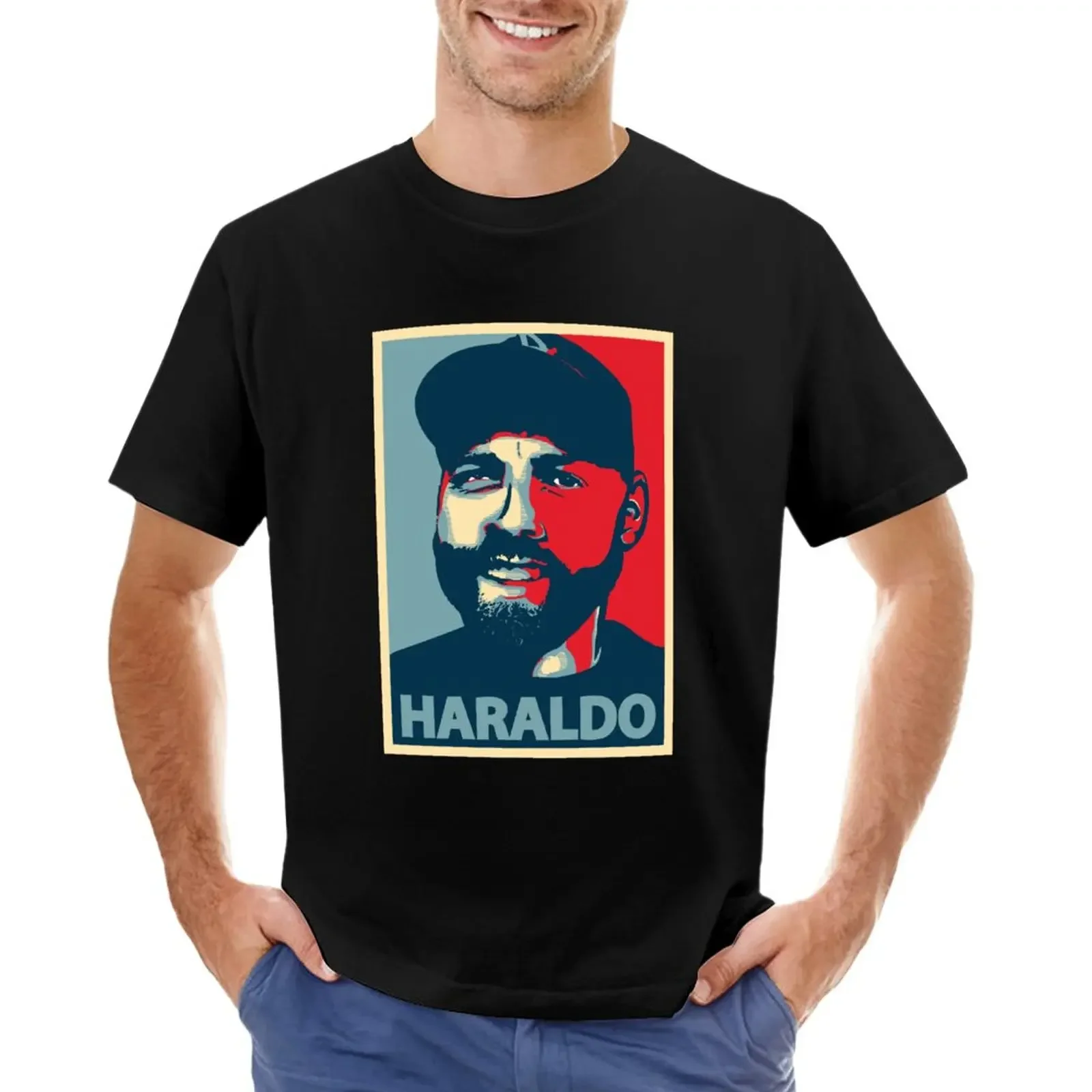 

Harald Baldr Haraldo Portrait T-Shirt quick drying tees mens graphic t-shirts hip hop