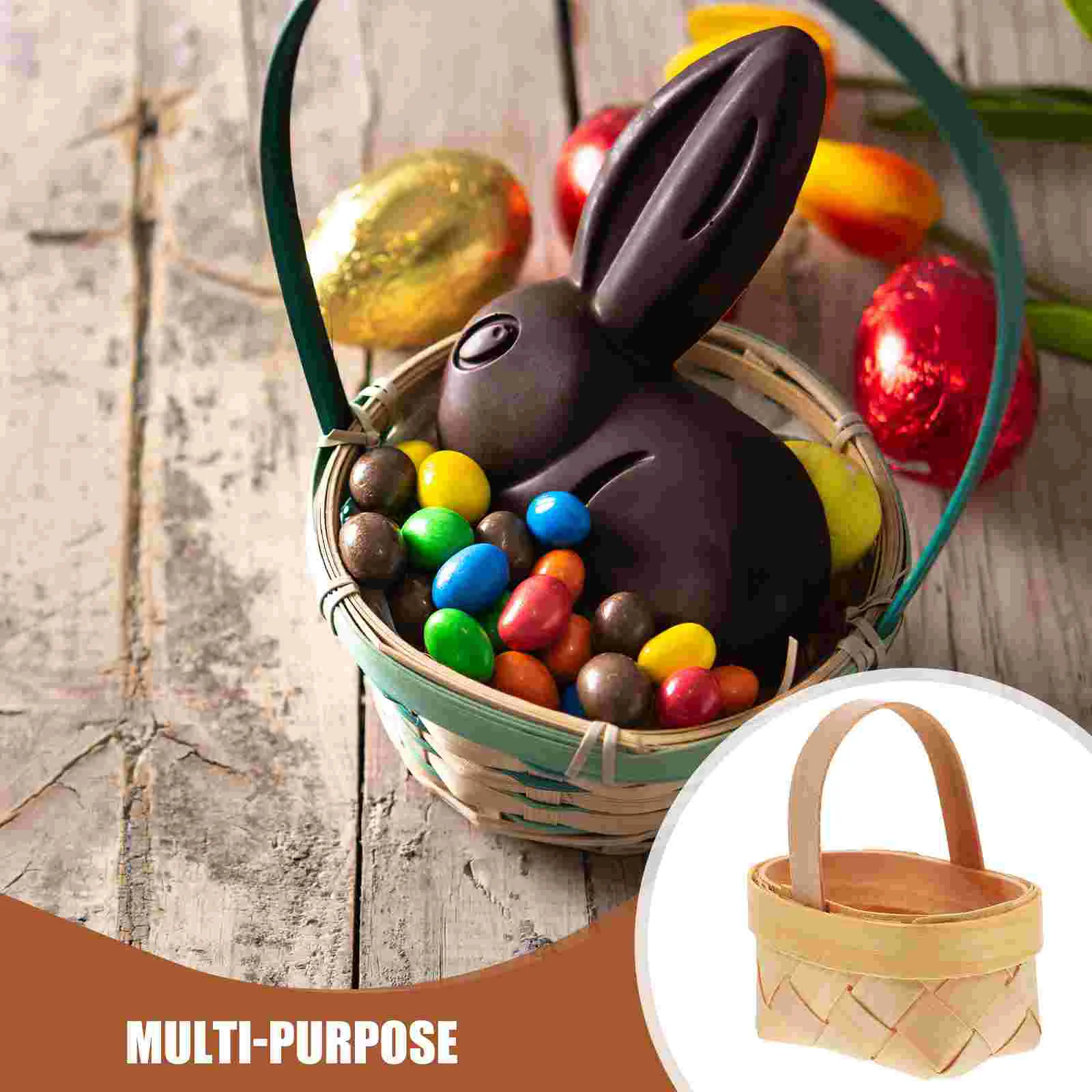15 Pcs Mini Wood Chip Basket Handwoven Candy Storage ganizer Party Favors Holder Rustic Decorative Container For Chocolate