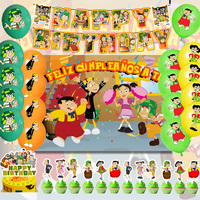 Anime Dennis the Menace Party Decoration Cartoon El Chavo del Ocho Theme Balloons Kid Child Gifts Cake Topper Banner Backdrop