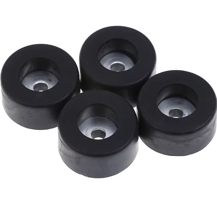 4Pcs/lot Durable Black Cabinets Rubber Feet Damper Pad Base 38mm X 19mm Large Case Speaker Accessories
