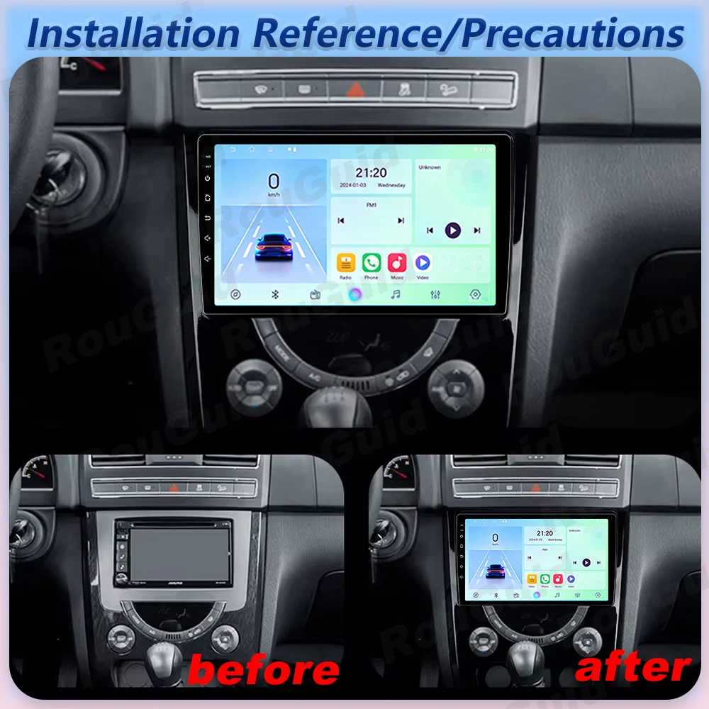 Car Radio Autoradio Carplay Android For SsangYong Rexton Y290 3 2012 - 2017 GPS Navigation Touch Screen Video Multimedia Player