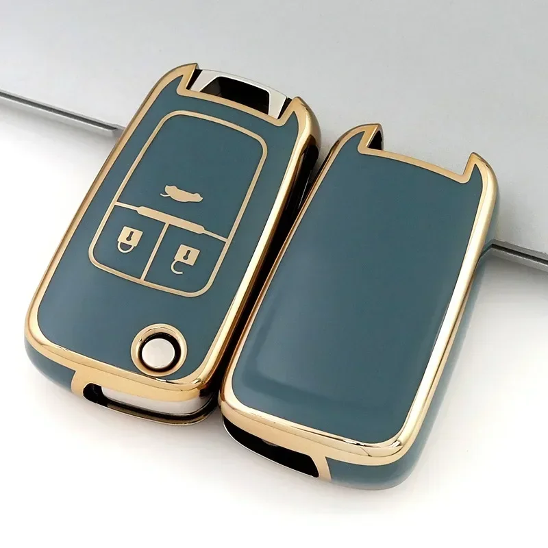 3 Buttons TPU Auto Shell Fob for Buick/Opel, Chevrolet Cruze Epica Lova Camaro Impala Aveo Malibu Sail Orlando Car Key Case
