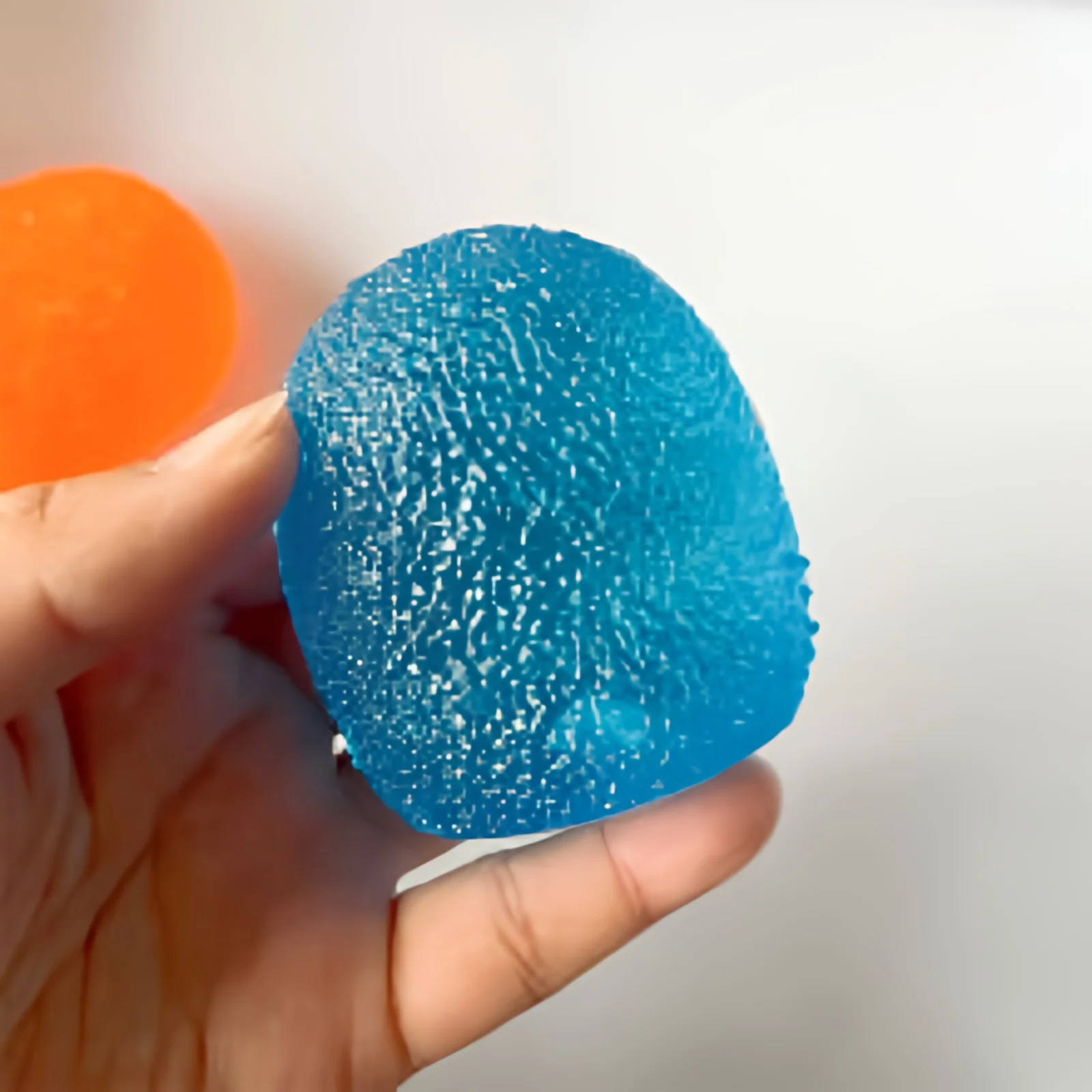 Balle anti-stress en forme de goutte d'eau colorée, texture élastique, pour exercices manuels, soulagement de l'anxiété et de l'autisme