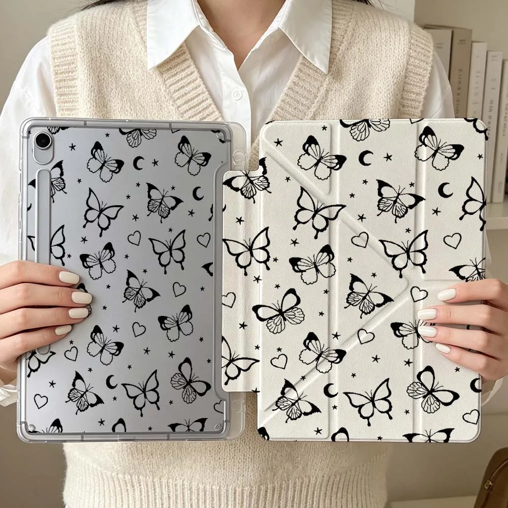 Cartoon Butterfly Heart Star Soft For Samsung Galaxy Tab S6 S7 S8 S9 S10 A8 A9 A11 Lite FE Plus 3Y Tablet Case