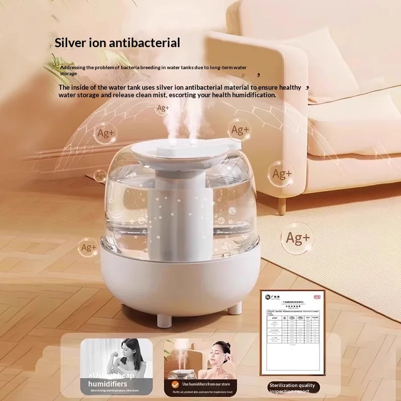 4L Top Fill Humidifier Ultra Quiet with UV Light Air Purifier Auto Shut Off for Bedroom Sleep Aromatherapy Auto Shut-Off Home - view 4