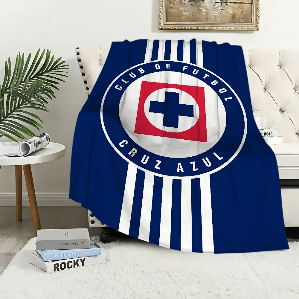 Cruz Azul Football Club Flanell-Überwurfdecke für Couch, Reisen, Wandern, Picknick, Bett, perfektes Geschenk