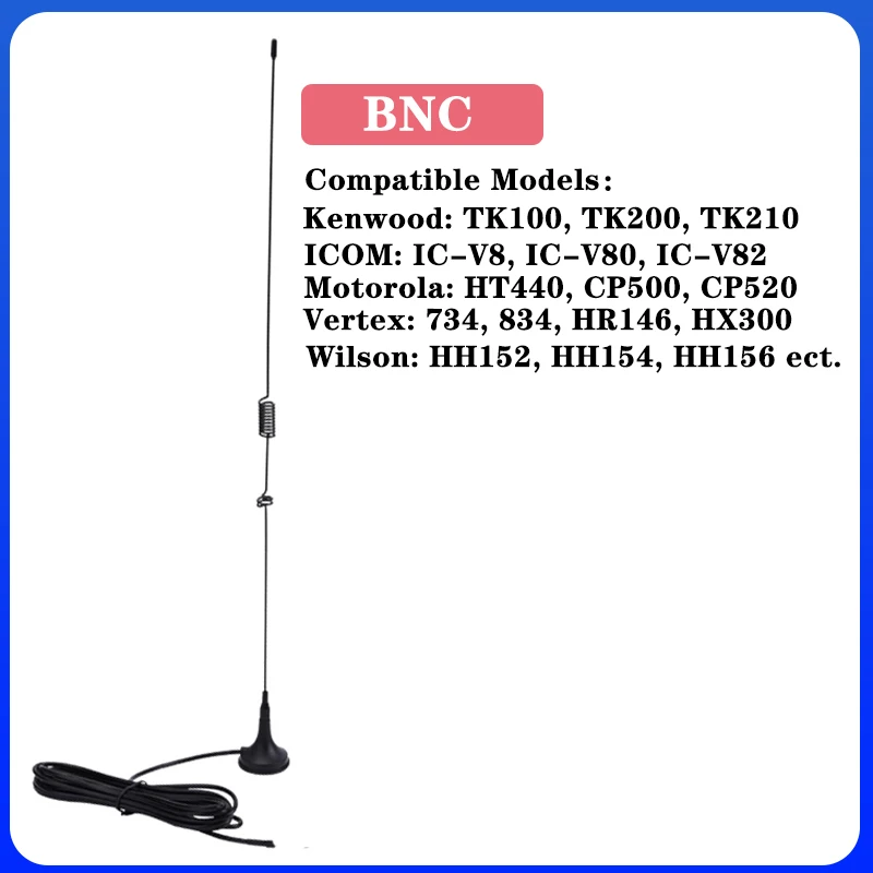 Nagoya UT-106UV Radio samochodowe antena magnetyczna SMA-żeńskie SMA-męskie dwuzakresowy złącze BNC VHF/UHF dla UV-K5 UV-17 Radio IC-V8 HT440