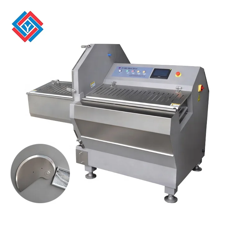 Fully Automatic Commercial Meat Slicer with Adjustable Thickness Stainless Steel Meat Cutter for Meat Processors