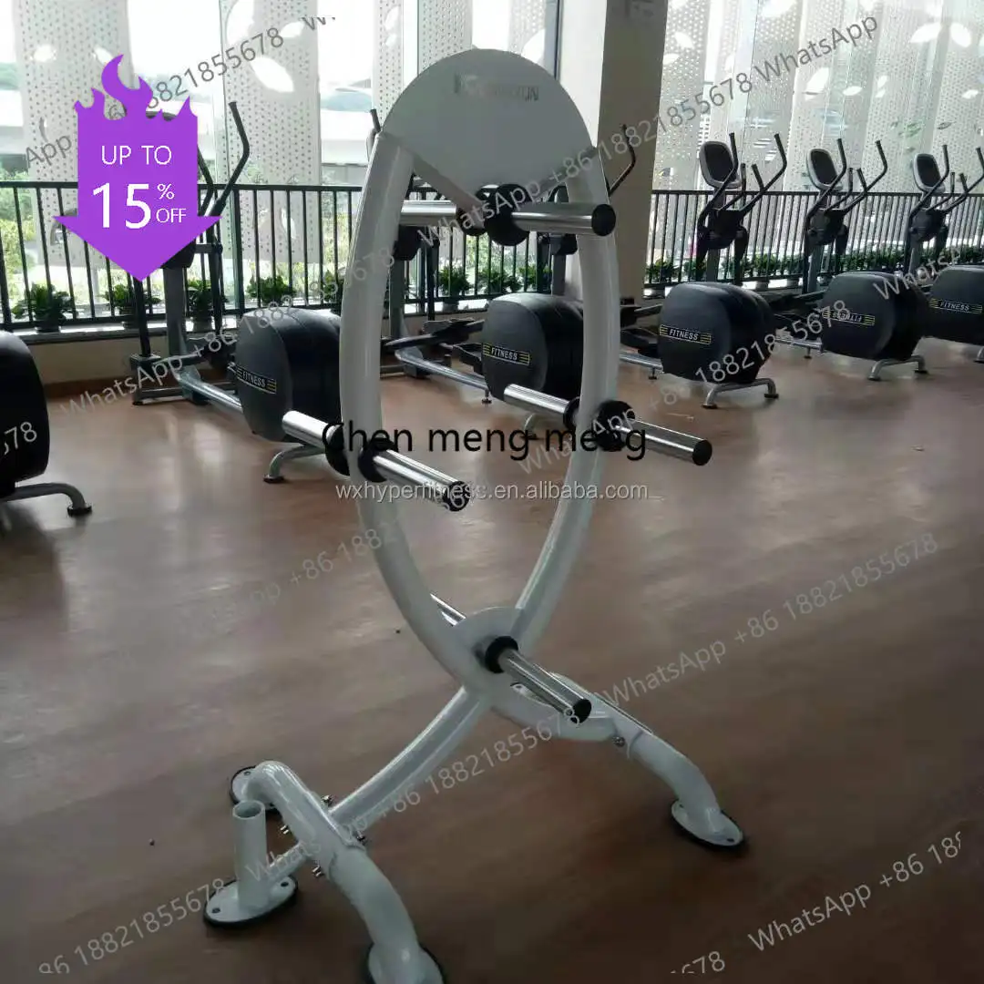 A49 Factory Sales Gym Fitness Equipment Commercial Use Foldable Steel Barbell Tree and Weight Bench Metal Construction