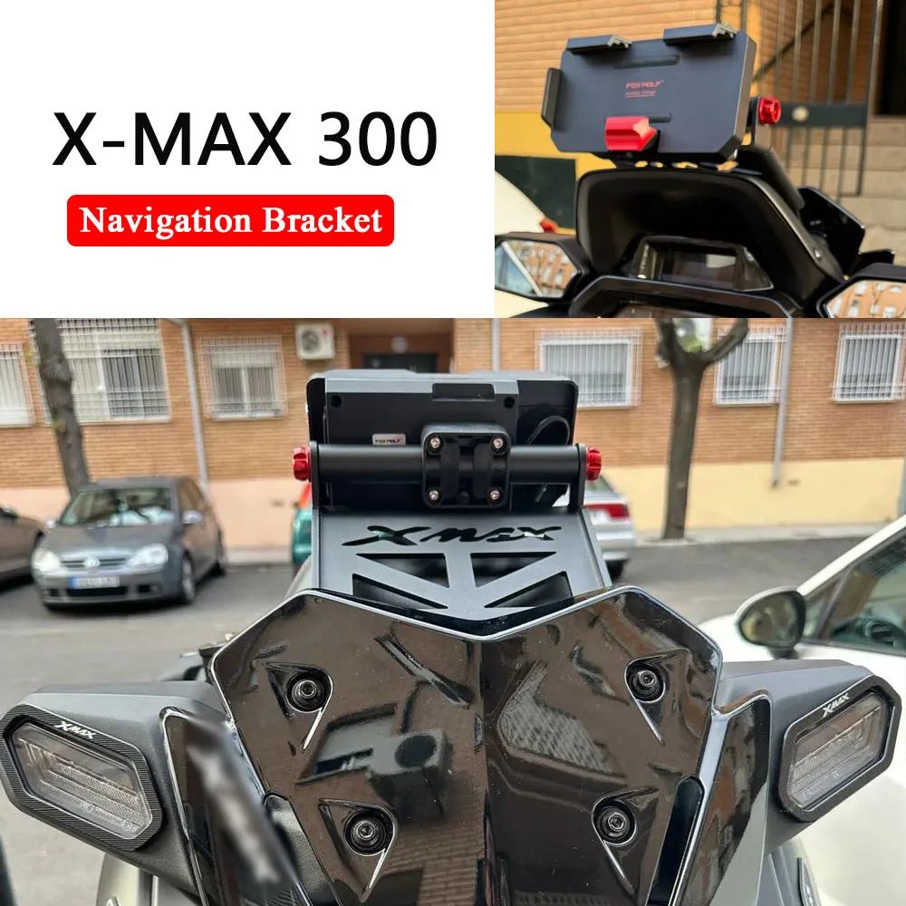 

Motocycle Front Phone Holder 22MM Mobile Navigation GPS Bracket Stand Plate Support For Yamaha X-MAX 300 XMAX 300 XMAX300 2023