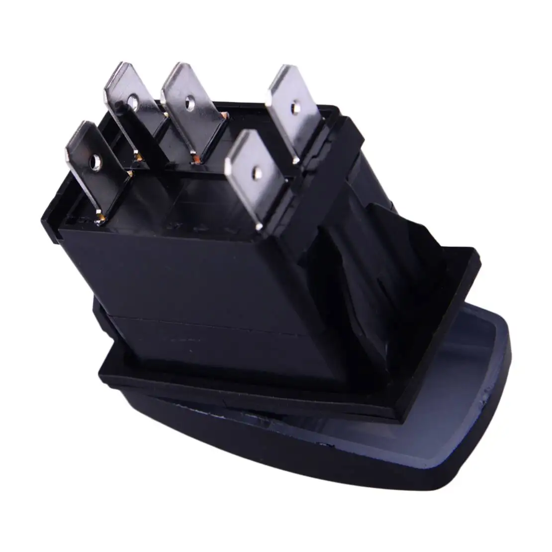 12V Universal Car Boat Green LED Horn Toggle Rocker On Off Switch Speaker Push Button For Motorcycle Bus RV Trailer