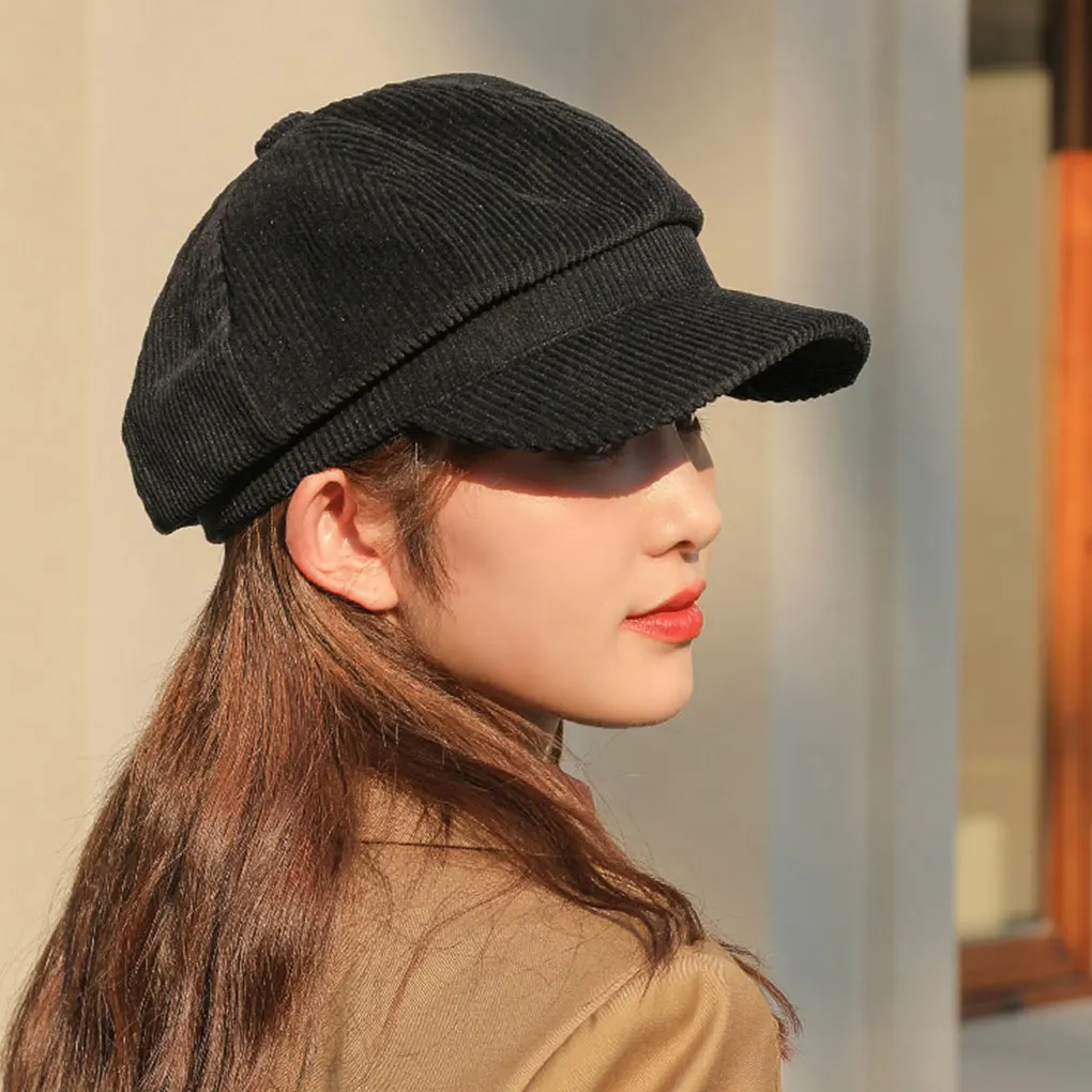 Peaked Cap For Men Wide Application Breathable And Sweat-absorbing Octagonal Hat Newsboy Cap Grace