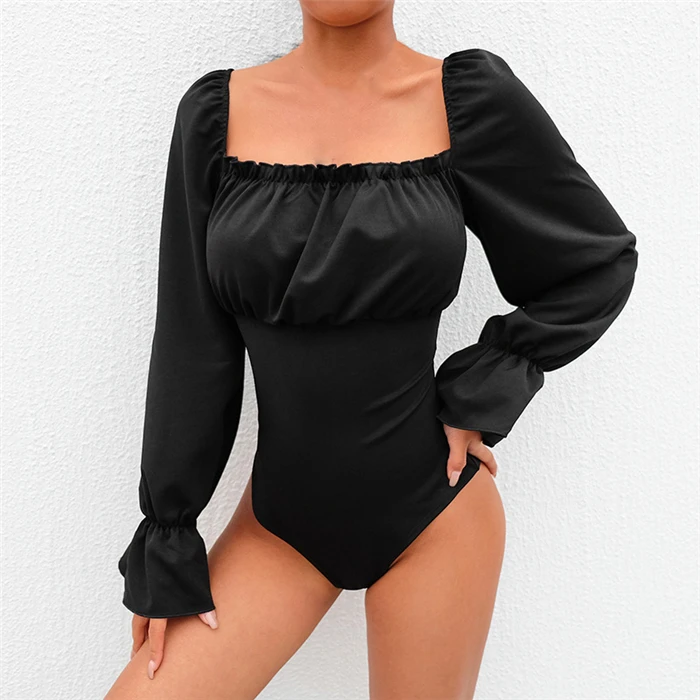 여성 점프수트 바디수트 스트리트 스타일 하이웨이스트 오버 팬츠 콤보 하이웨이스트 벨티드 레귤러 얇은 봄 시즌