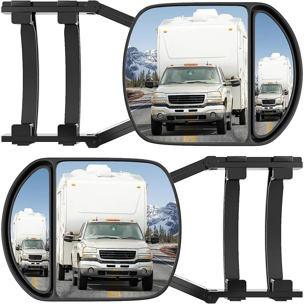 

Universal Car Lengthening Safe Side Mirror Adjustable Tow Mirror Trailer Pickup Truck Extended Rearview Mirror Reversing Mirror