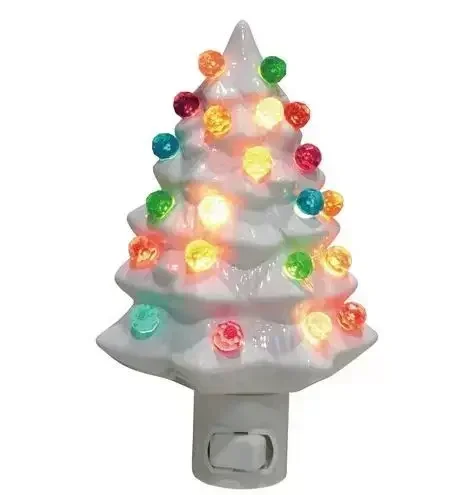 Xiaomi Christmas Tree Night Light Socket US Plug 7W LED For Children\'s Room Bedside Lamp New Year Decoration