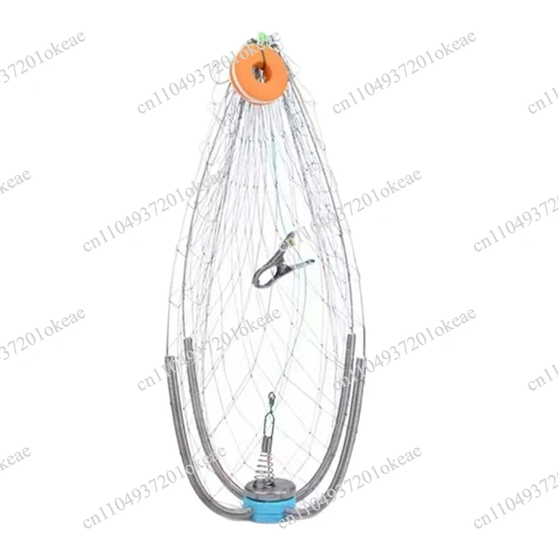 NEW Automatic Crab Trap Fishing Foldable Design Fishing Net Cage Wide Coverage Automatic Open Closing Supplementary Crab Cage