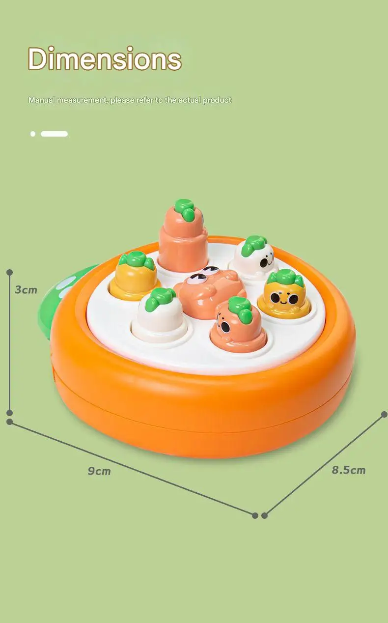 1 pc mini whack-a-taupe mão-olho coordenação brinquedo educativo cor aleatória crianças pitada dedo descompressão para