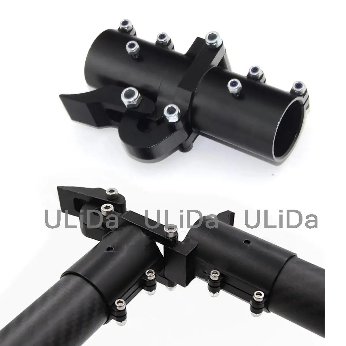 Aluminiowy składany wahacz D25, złącze rury 25mm, poziome składanie do RC FPV Quadcopter Multirotor Drone UAV