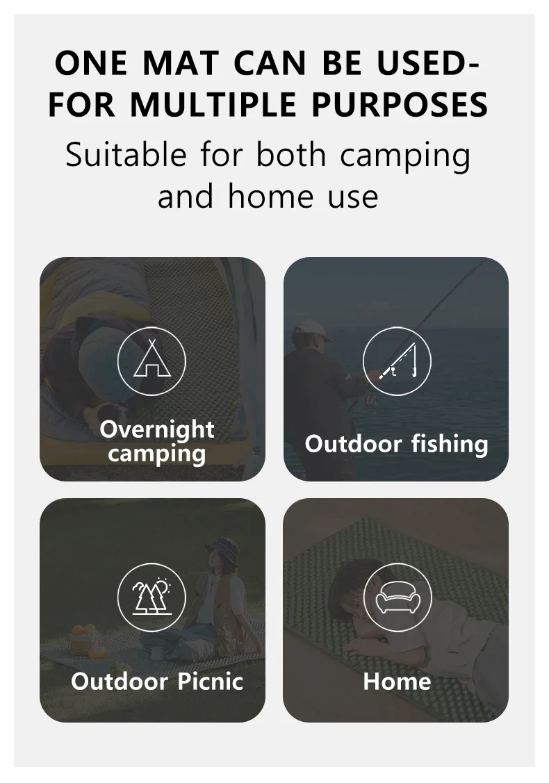 Naturehike Outdoor Egg Nest Mat Troues R1.8 R2.6 R3.0 Faltbare Ultraleichte Tragbare Matte Camping Wandern Feuchtigkeitsbeständige Sitzunterlage – Detail 11