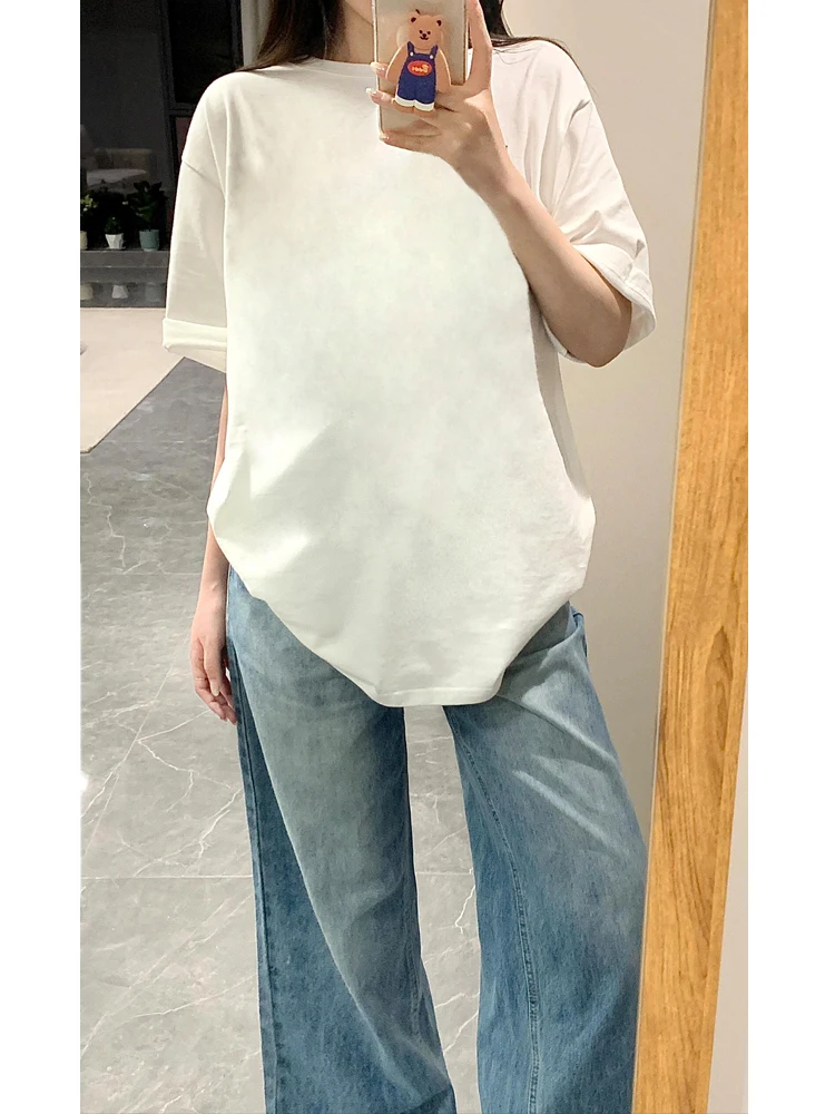 Women'S Palazzo Jeans Washed Worn Destroyed Torn Frayed Hem Grunge Alternative Punk Rock Subculture Cut Detailed Patchwork