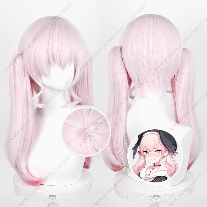 

Game Shimoe Koharu Cosplay Wig 55cm Long Ponytails Heat Resistant Synthetic Hair
