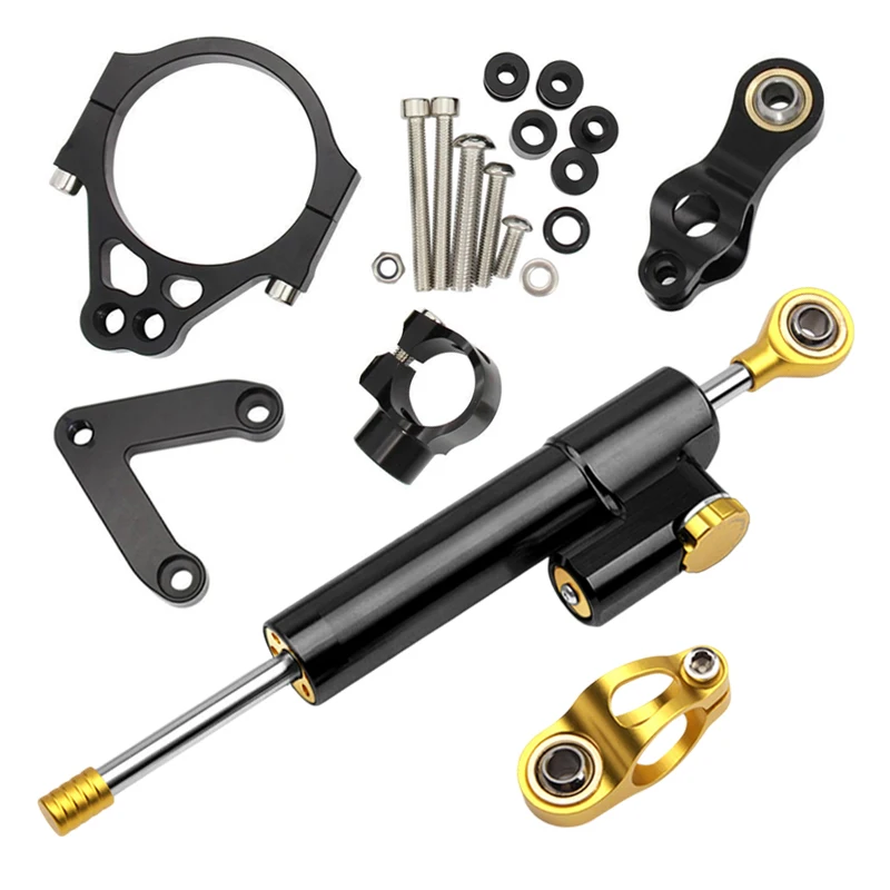 

For Ducati 848 2008-2010 Steering Damper Applicable Motorcycle Steering Stabilize Damper Bracket Mount Modified Accessories