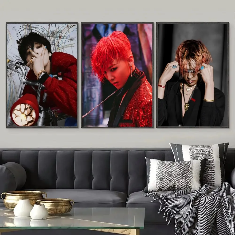 G-Dragon Kpop Bigbang Poster Paper Print Home Living Room Bedroom Entrance Bar Cafe Art Painting Decoration