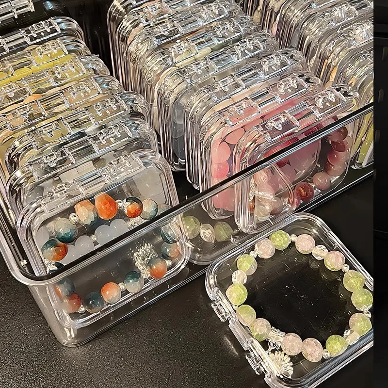 

Коробка-органайзер для бусин с откидной крышкой - прозрачные контейнеры для хранения бусин для организации ювелирных изделий своими руками и изготовления браслетов Мини