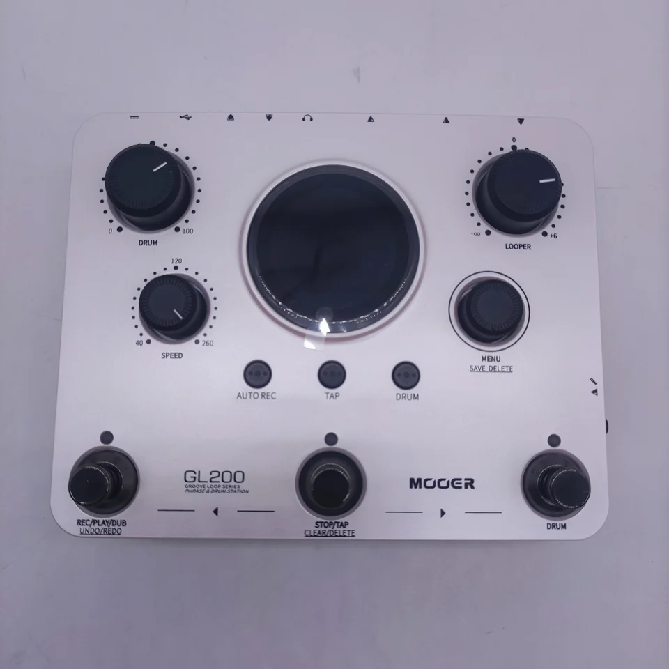Mooer GL200 stereo vocal sentence loop and drum machine built-in