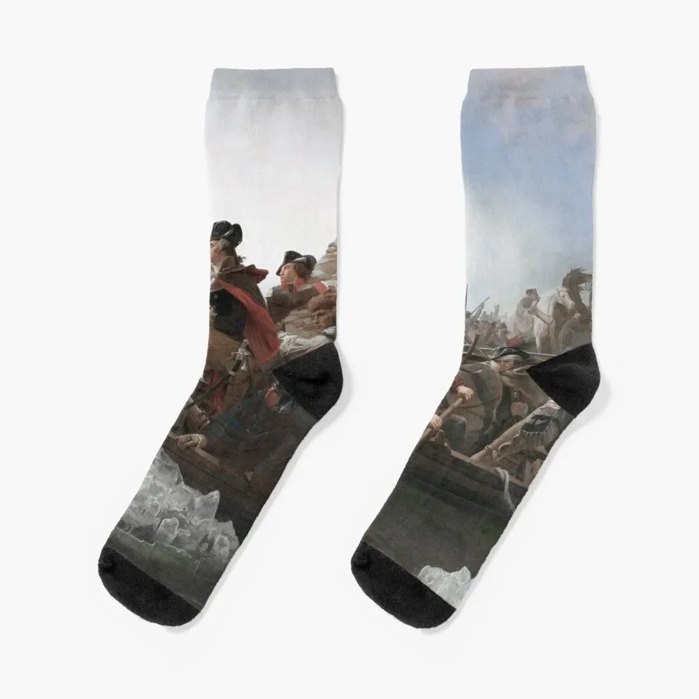 George Washington Crossing The Delaware Socks anime happy Socks For Girls Men's