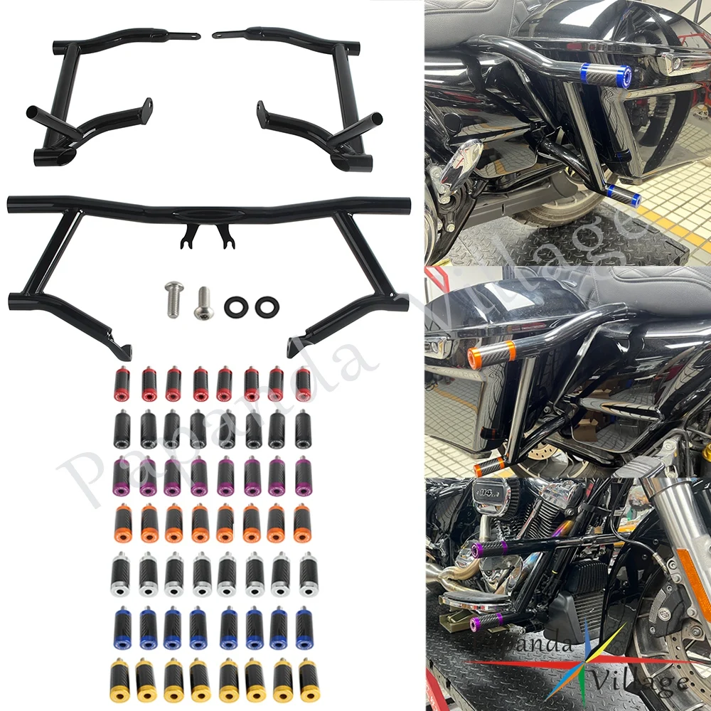 

Motorcycle Falling Protection Engine Guard Highway Crash Bars For Harley Electra Glide FLHFB FLHT FLHTCU FLHTP FLHTKL 2014-2025