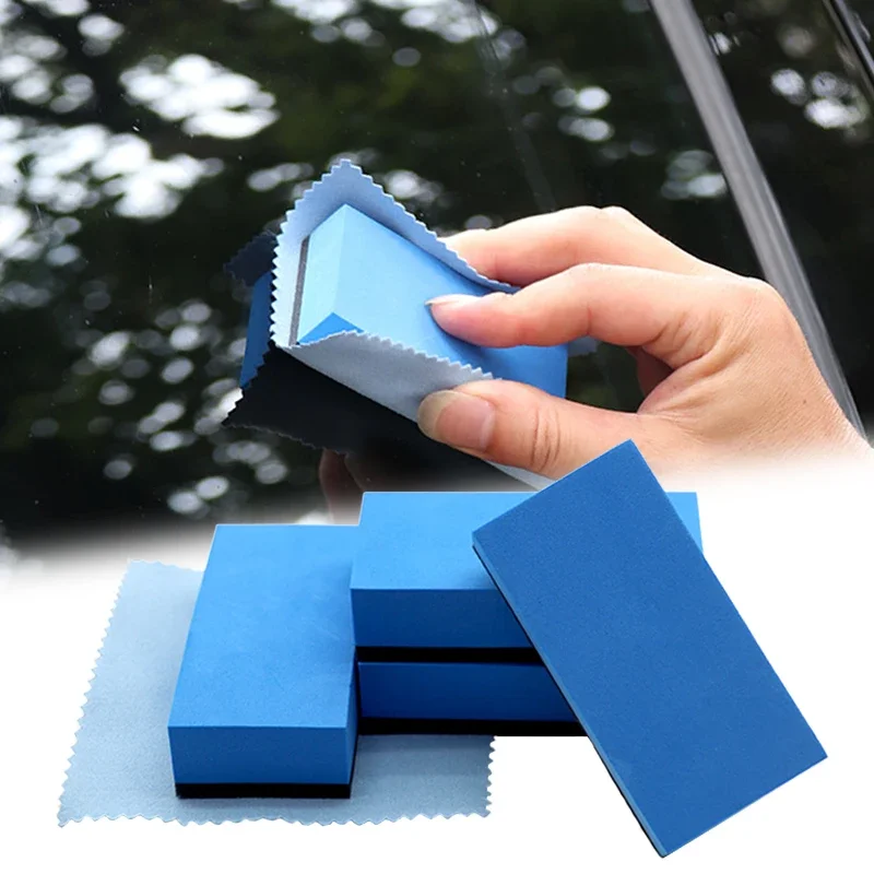 Universal Car Waxing Polishing Ceramic Coating Sponge Nano Wax Coat Applicator Pads Washing Sponges Applicator Car Cleaning Tool