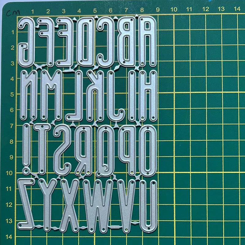 (9 Styles) 26 English Alphabet Letters Metal Cutting Dies DIY Scrapbooking Paper Photo Album Crafts Mould Cards Punch Stencils