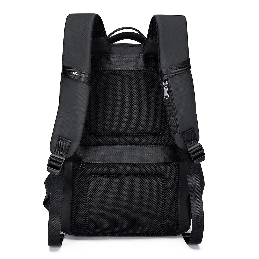 Black Backpack Urban Fashion Business Backpack for Men Laptop Bags Password Lock Anti-theft Backpack with USB School Daypack