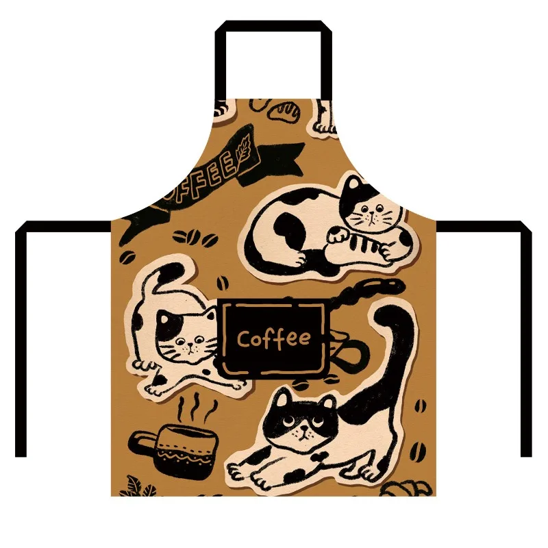 

Designer brand kitchen apron, cute cartoon waterproof and oil-proof