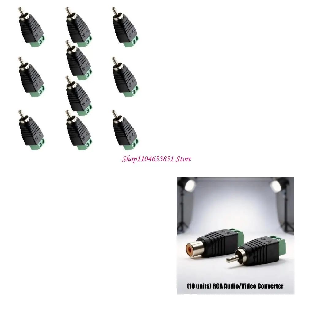 ABS Video Adapter Cable Sound Adapter for Stable Transmission