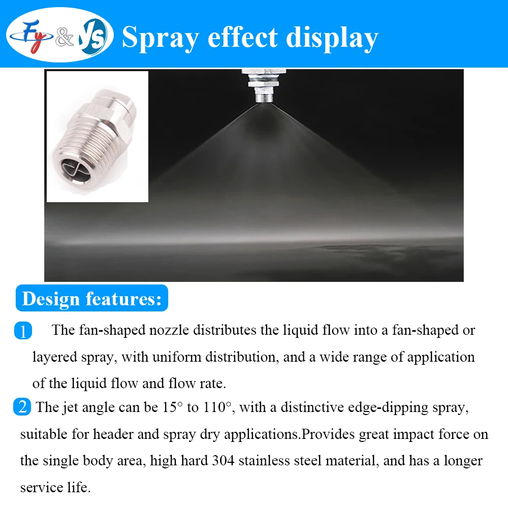 

Flat Fan MEG,Street Cleanout Nozzle Flat Fan Spray Nozzle,Industrial Cleaning Nozzle,Garden Spraying Planting Shed Nozzle