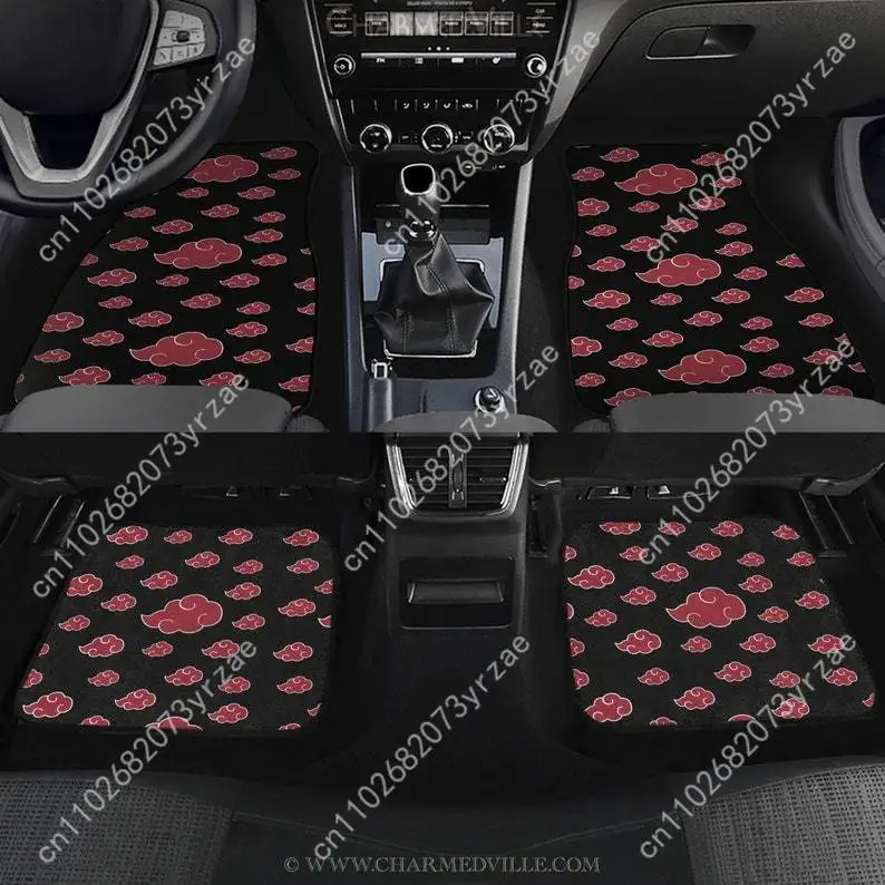 

Anime 4pcs Universal Car Floor Mats All-Season Fashionable Auto Interio Absorbent Non-Slip Washable Car Floor Mats