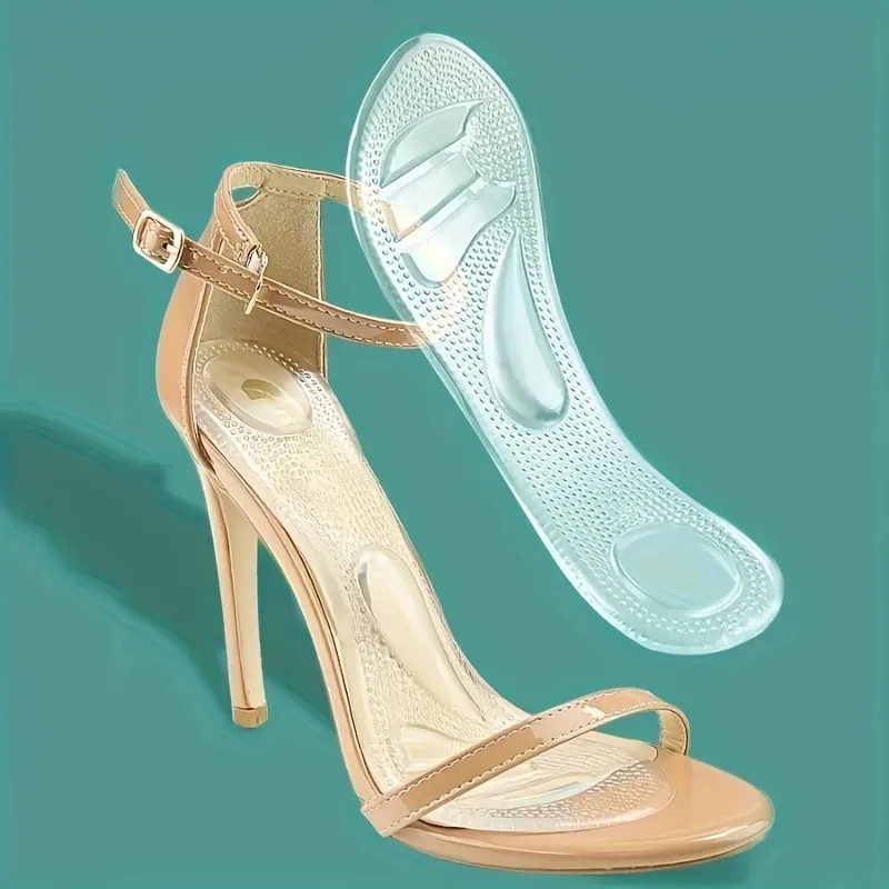 Silicone Shoe Inserts | Anti-Slip Cushion Pads for High Heels & Sandals, Foot Pain Relief and Enhanced Walking Comfort