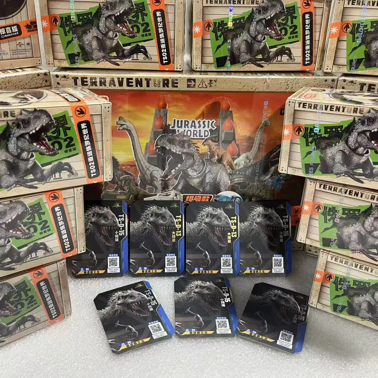 Nouveau BLOKEES Original Jurassic World Jurassic Park dinosaures TERRAVENTURE assemblé modèle figurine d'action recueillir des jouets poupée cadeau